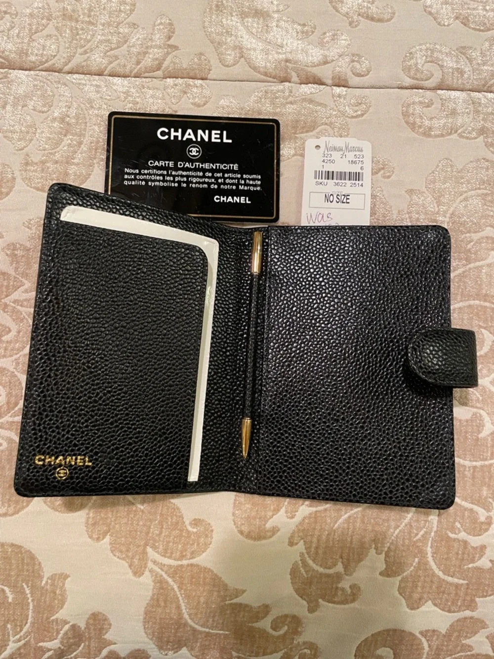 CHANEL black caviar